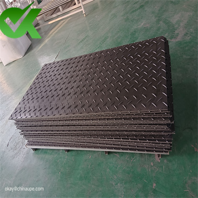 customized size plastic ground protection boards 1250x3100mm for swamp ground